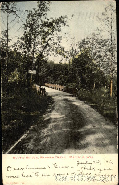 Rustic Bridge on Raymer Drive Madison Wisconsin