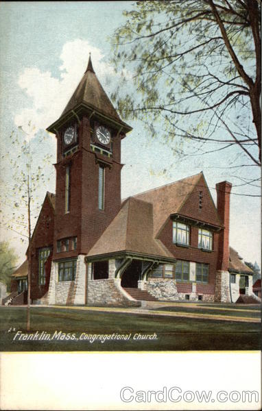 View of Congregational Church Franklin Massachusetts