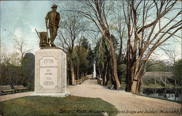 Minute Man Old North Bridge and Soldiers' Monument Concord Massachusetts