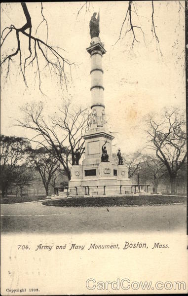 Army and Navy Monument Boston Massachusetts
