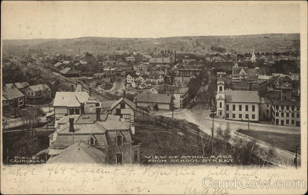 View from School Street Athol Massachusetts
