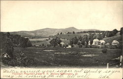 Haystack Mountain from R.R. Station Postcard