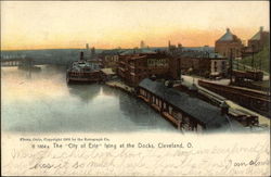 The "City of Erie" lying at the Docks Postcard