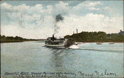 Steamer Merrimac on the Merrimac Postcard