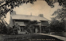 Log Cabin at Palmer Park Postcard