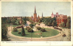 Thomas Circle View Postcard
