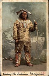 Wabinosa Ojibwa Brave Postcard