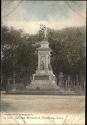 Soldiers Monument Waterbury, CT Postcard Postcard