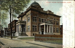 Court House Waterbury, CT Postcard Postcard