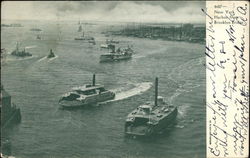 Harbor from Brooklyn Bridge New York City, NY Postcard Postcard