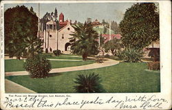 The Plaza and Mission Church Postcard