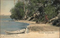 "The Lakes" - Orchard Lake, below Hotel Pontiac, MI Postcard Postcard