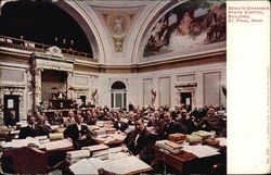 Senate Chamber, State Capitol Building Postcard