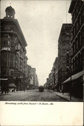 Broadway, North from Locust Postcard
