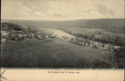 Bird's Eye View Forsyth, MO Postcard Postcard