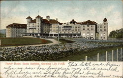 Potter Hotel showing Lilly Field Santa Barbara, CA Postcard Postcard