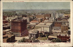 Bird's Eye View New York Life Building, West of Fourth Street Postcard