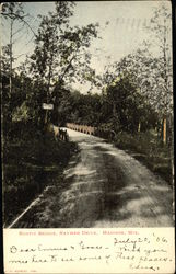 Rustic Bridge on Raymer Drive Postcard