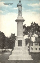 View of Soldiers Monument Postcard