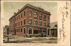 Y. M. C. A. & Post Office Johnstown, NY Postcard Postcard