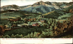 Mission Canon, Views from Mountain Drive Santa Barbara, CA Postcard Postcard