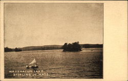 Waushacum Lake View Postcard