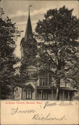 Unitarian Church Harvard, MA Postcard Postcard