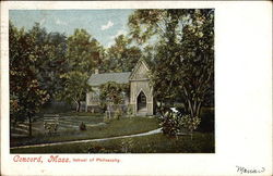 School of Philosophy Concord, MA Postcard Postcard