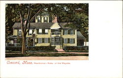 Hawthorne's Home or the Wayside Concord, MA Postcard Postcard