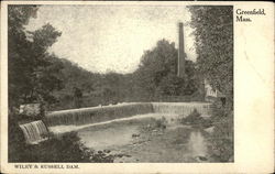 Wiley & Russell Dam Greenfield, MA Postcard Postcard