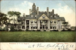 Residence of H.H. Rogers Postcard