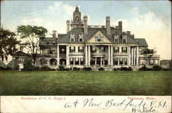 Residence of H.H. Rogers Fairhaven, MA Postcard Postcard