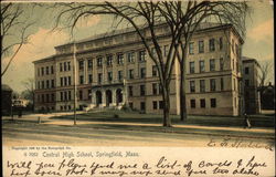 Central High School Springfield, MA Postcard Postcard