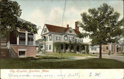 City Hospital Brockton, MA Postcard Postcard