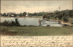 Lake Williams Marlboro, MA Postcard Postcard