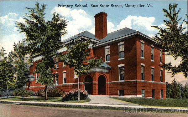 Primary School on East State Street Montpelier Vermont