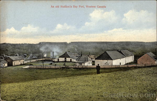 An Old Hudson's Bay Fort, Western Canada BC British Columbia