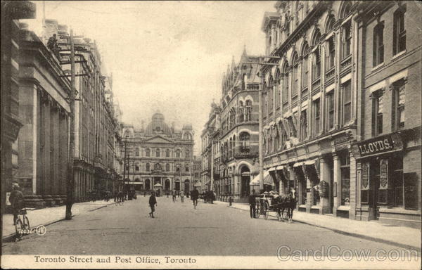 Toronto Street and Post Office Canada Ontario