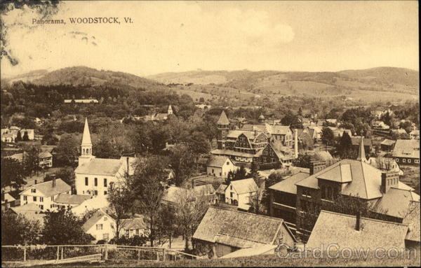 Panorama View Woodstock Vermont