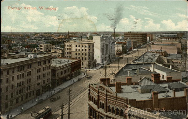 Portage Avenue Winnipeg MB Canada Manitoba