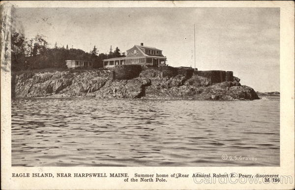Eagle Island - Summer home of Rear Admiral Robert E. Peary, discoverer of North Pole Harpswell Maine
