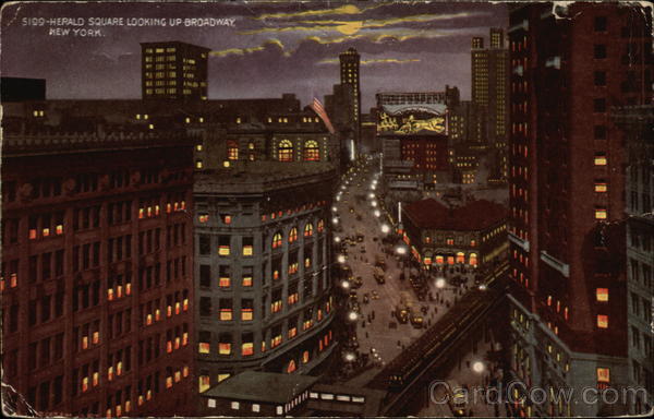 Herald Square Looking Up Broadway New York