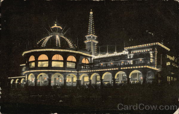 Boardwalk & Casino at Night Santa Cruz California