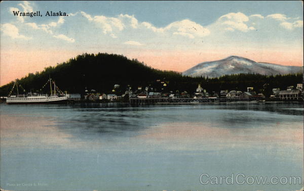 View of Town from Water Wrangell Alaska