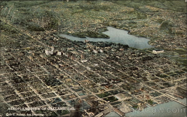 Aeroplane View of City Oakland California
