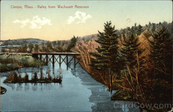 Valley from Wachusett Reservoir Clinton Massachusetts