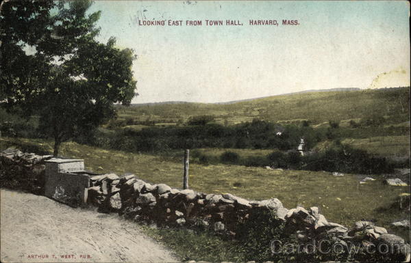 Looking East from Town Hall Harvard Massachusetts