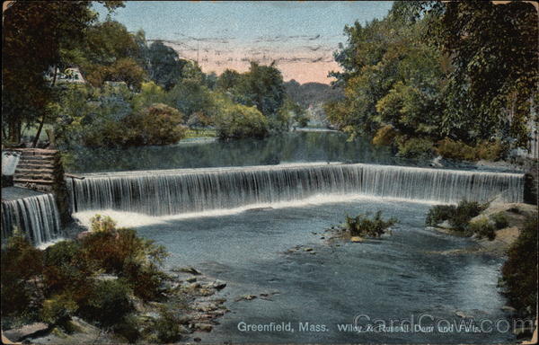 Wiley & Russell Dam and Falls Greenfield Massachusetts