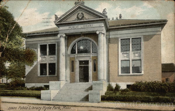 Public Library Building Hyde Park Massachusetts