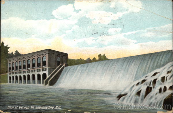 Dam on River Vernon Vermont